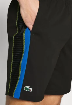 Lacoste Sport Tennis Short Tour - Korte Broeken - Noir/Bleu/Jaune -Lacoste Sport ec91c40ce30f43a4bd984f81de74601a scaled