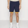 Lacoste Sport Tennis Short 2-In-1 - Korte Broeken - Navy Blue/Flashy Orange