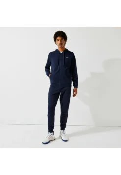 Lacoste Sport Hodded Jacket - Sweater Met Rits - Bleu Marine / Bleu Marine