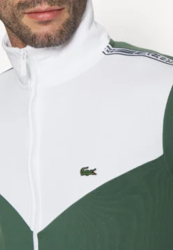 Lacoste Sport Jacket Tapered - Sweater Met Rits - Sequoia/White -Lacoste Sport ff440544f05d4a19b5a6622f02f3abb6 scaled